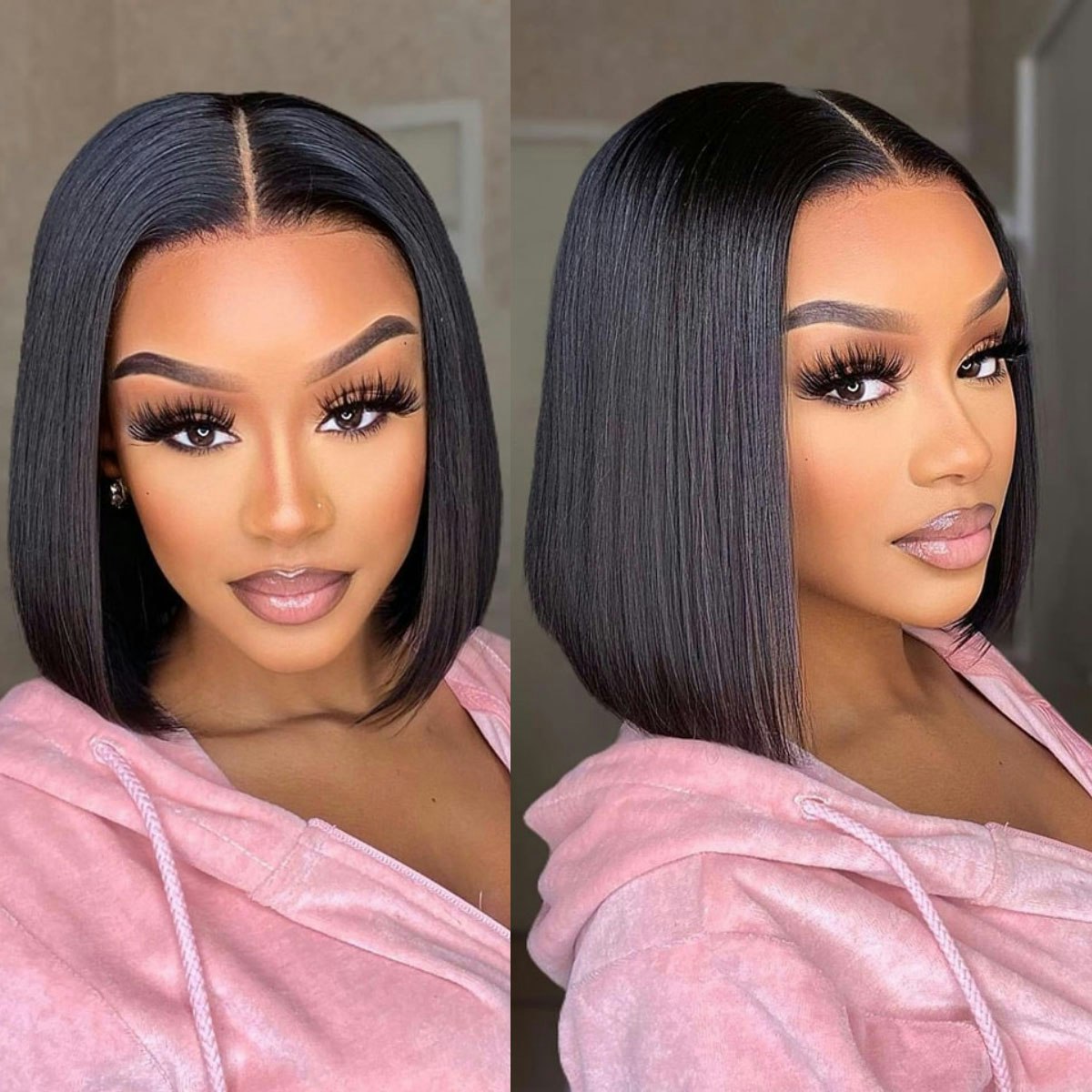 Cheap Short bob wig Human Hair 