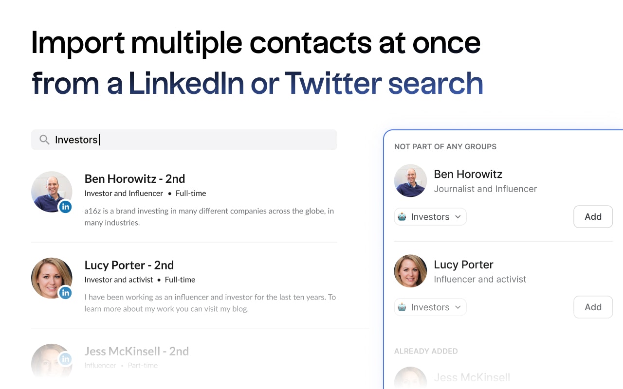 Média folkx, par folk - Construire des listes de contacts, de n'importe où 5