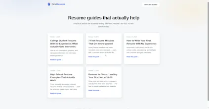 FirstResume gallery image