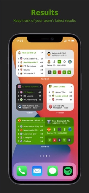 Teams - Football/Soccer Widget gallery image