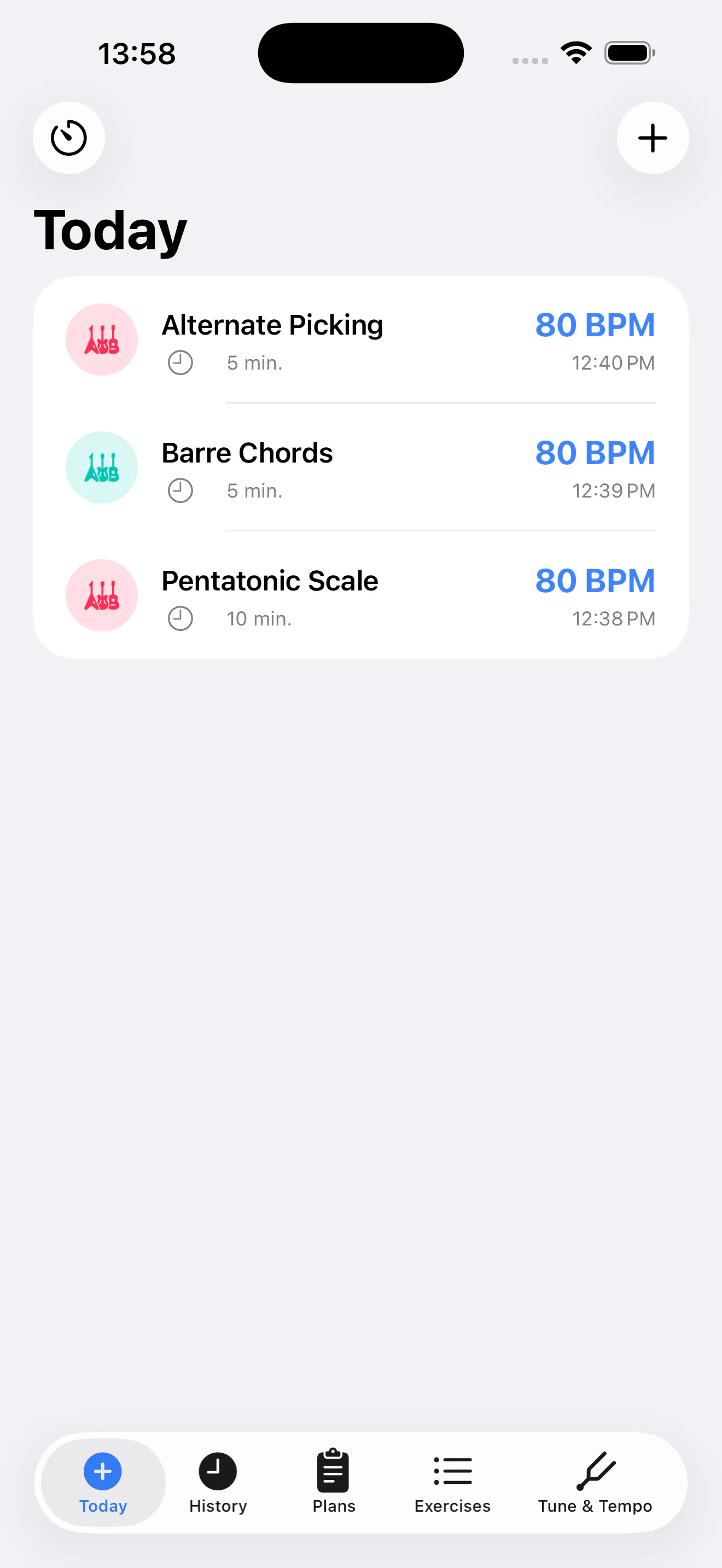 Guitar Progress screenshot