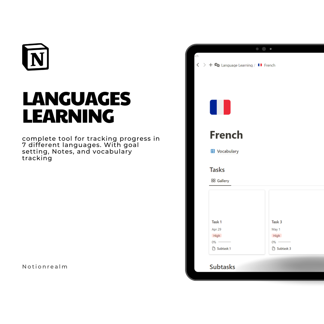 Média Notion apprentissage de la langue - Maître de nouvelles langues 2