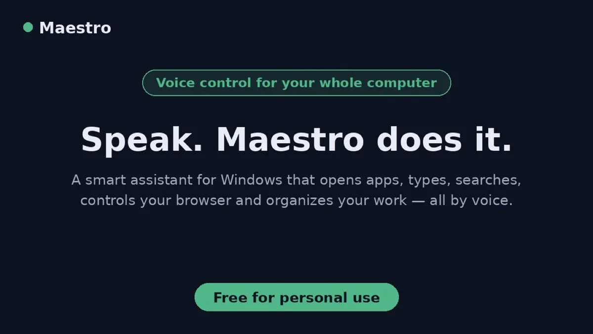 Maestro gallery image