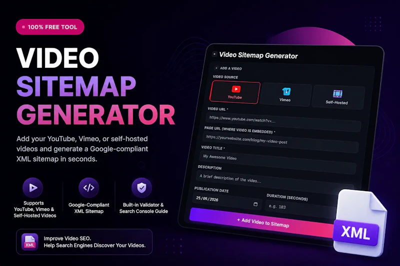 Video Sitemap Generator screenshot 1