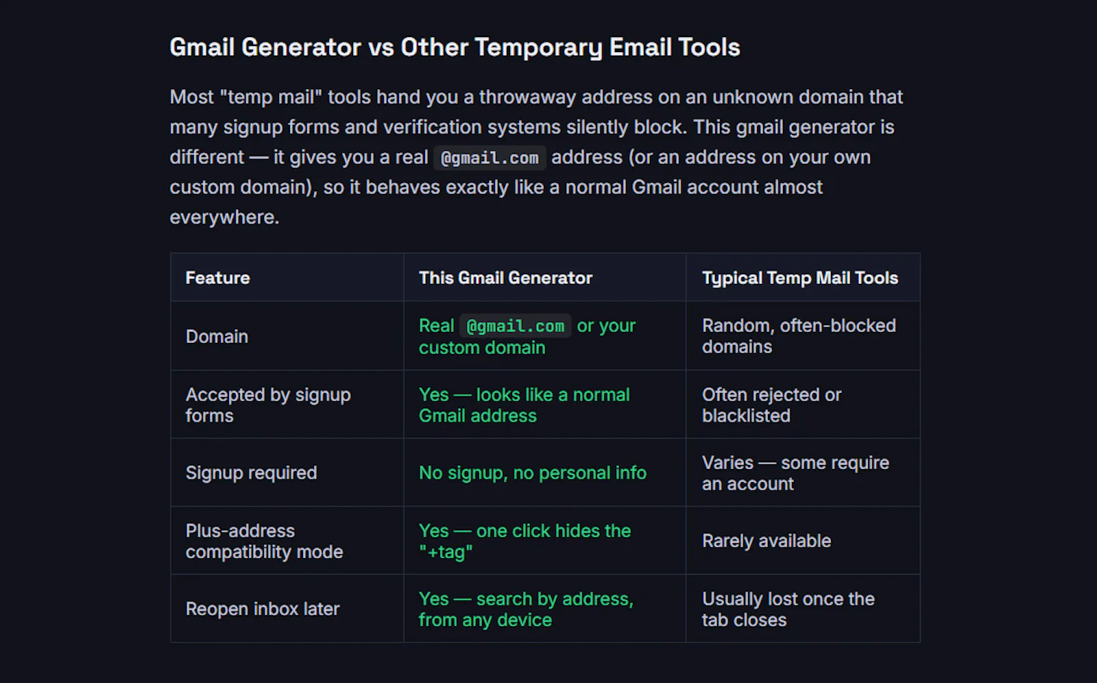 Gmail Generator screenshot 2