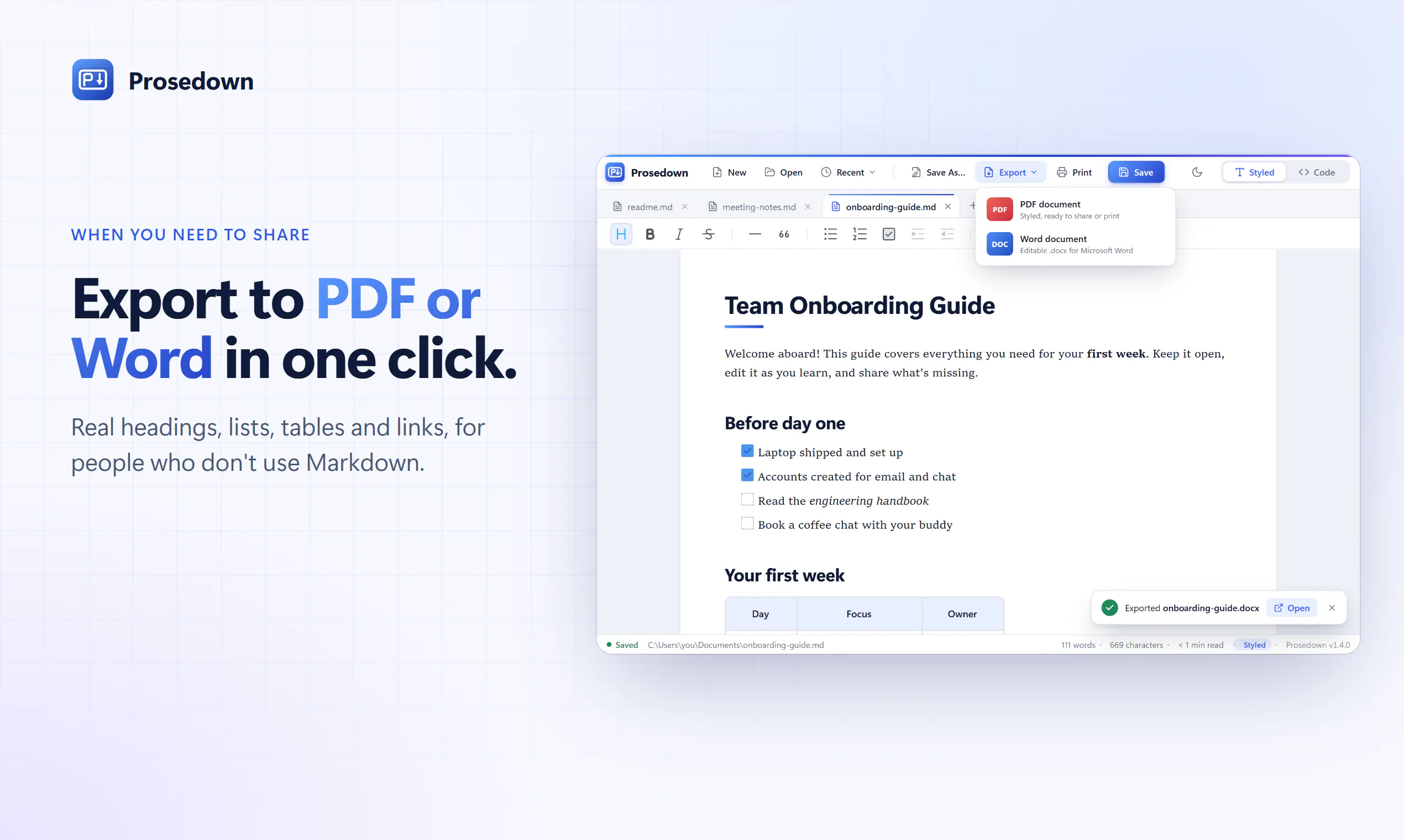 A Markdown editor without the bloat gallery image