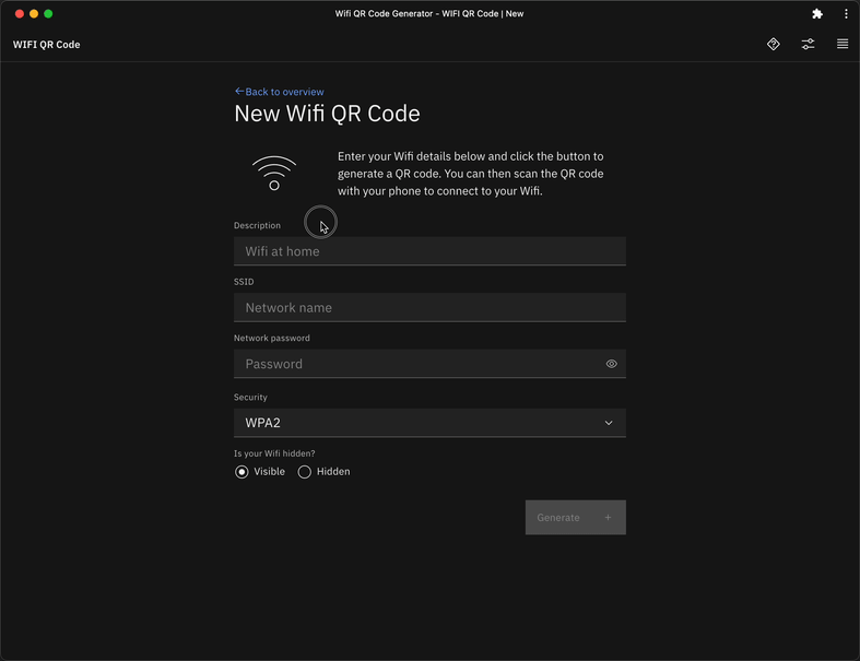 WiFi QR kodu medya 1
