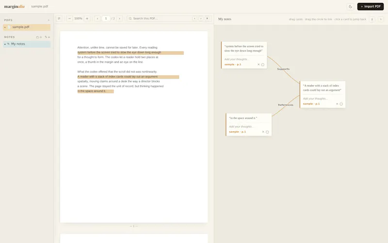 Marginalia screenshot 3