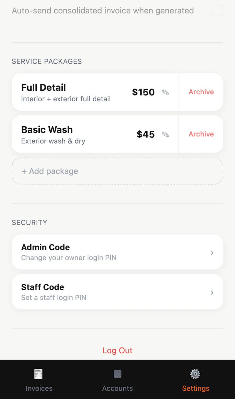 Invoice Gear screenshot 3