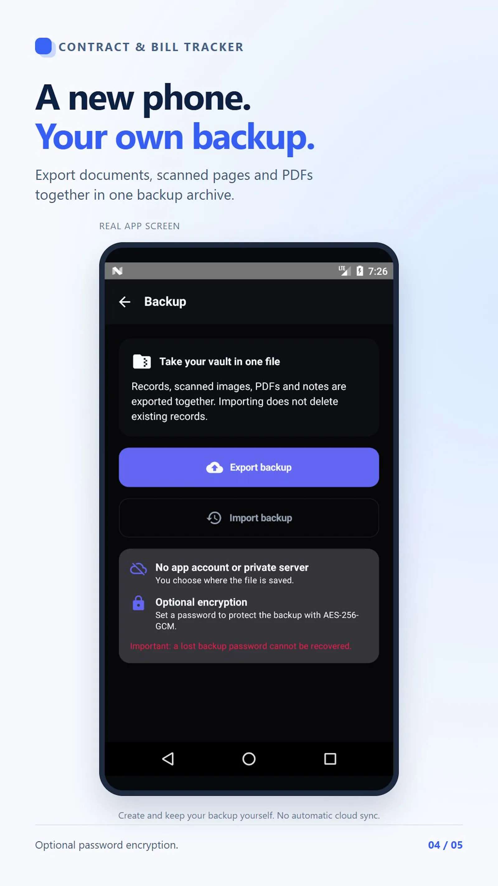 Bill & Contract Tracker screenshot 4