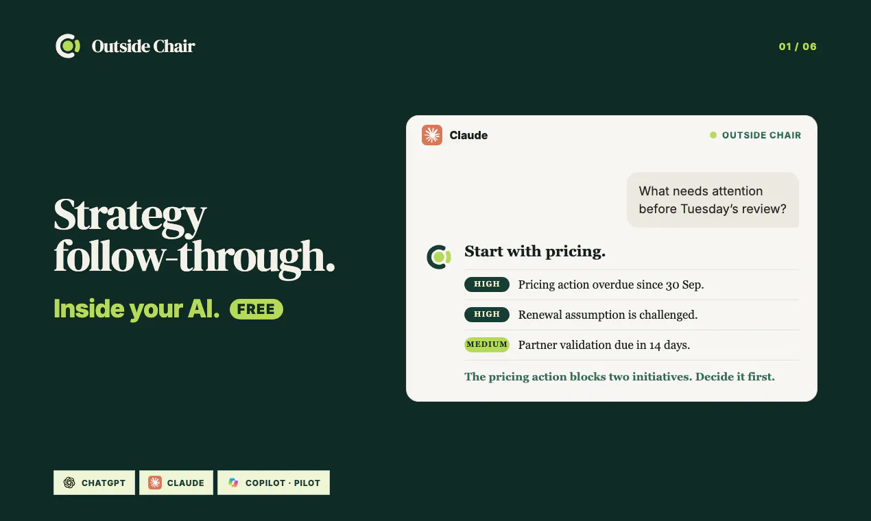 Outside Chair — Strategy gallery image