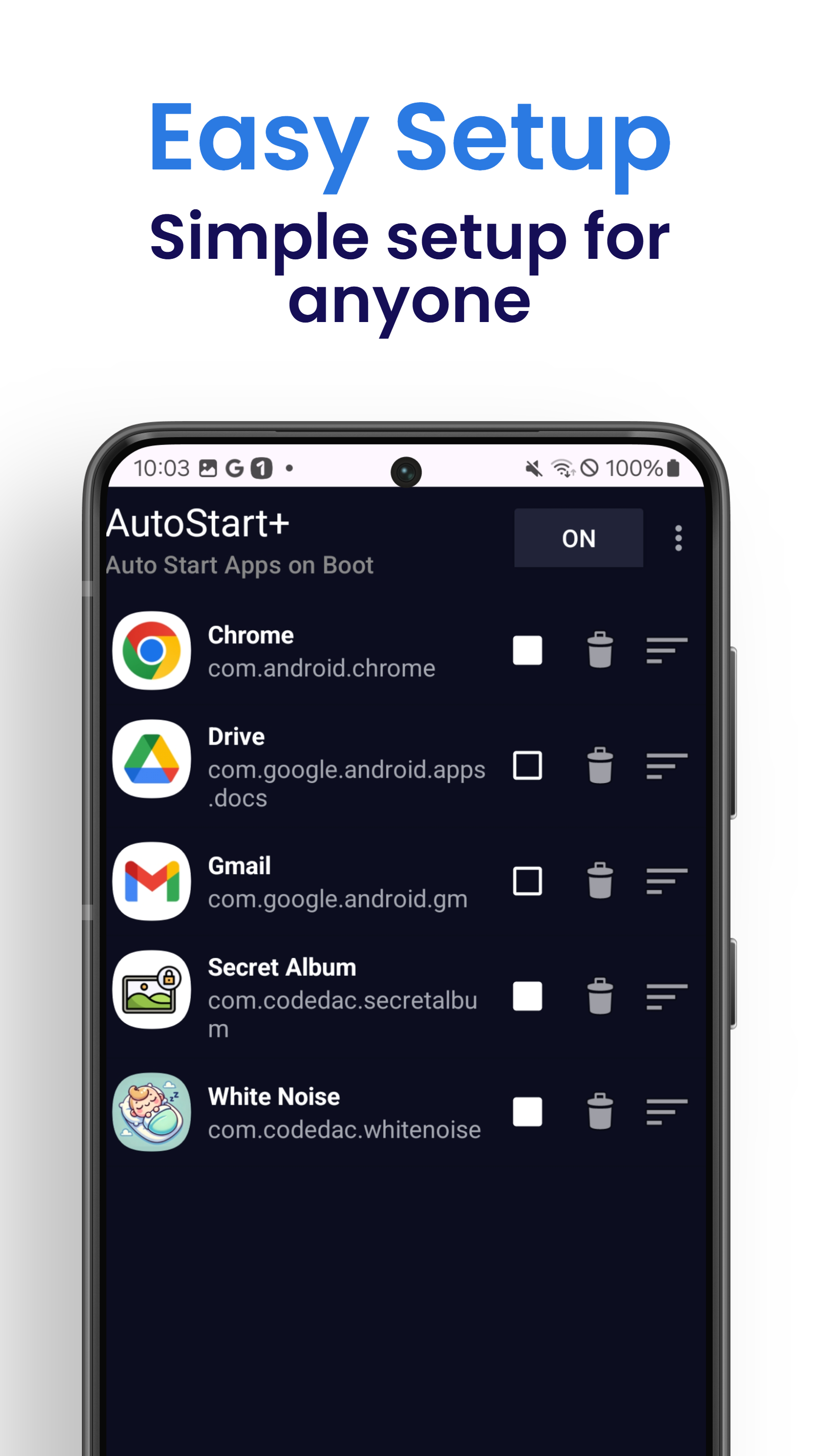 Inicio automático - Inicie sus aplicaciones automáticamente.Cada vez que botas de dispositivo media 3