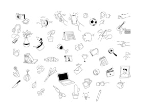 Lineal Notion style illustration gallery image