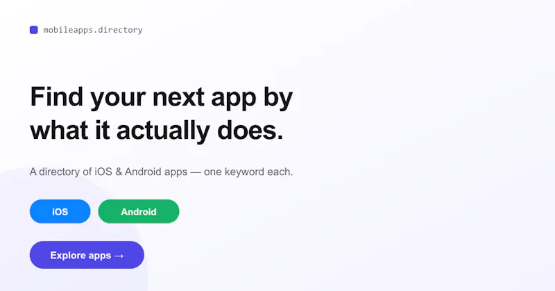 mobileapps.directory screenshot 2