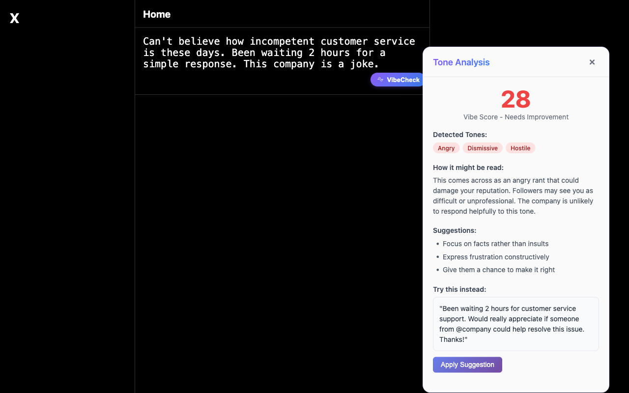 Vibecheck ai - Non inviare mai più il messaggio sbagliato con l'analisi del tono AI media 2