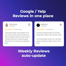 Google / Yelp Reviews Widget gallery image
