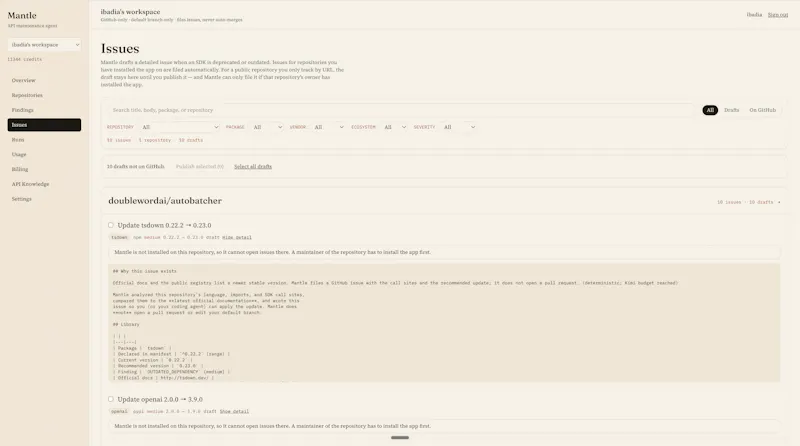 Mantle screenshot 1