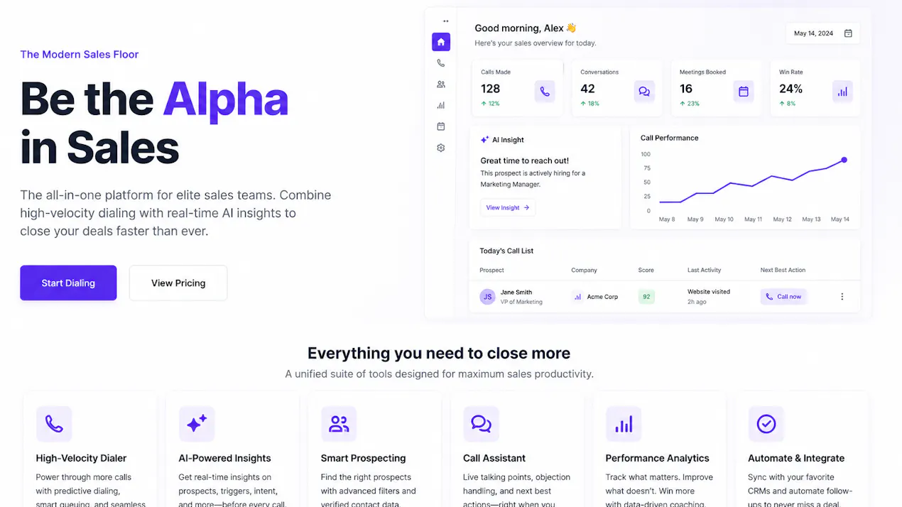 Saleswolf AI product