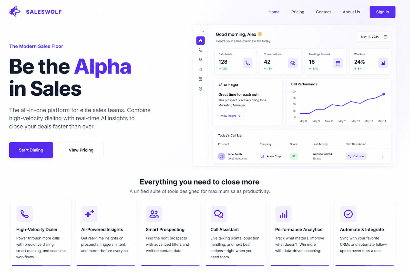 Saleswolf AI screenshot 1