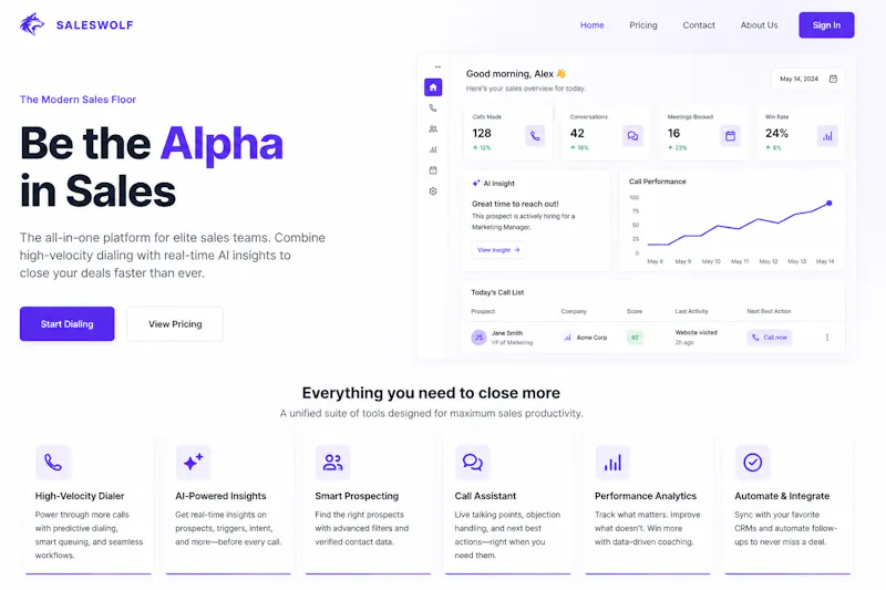 Saleswolf AI screenshot 1