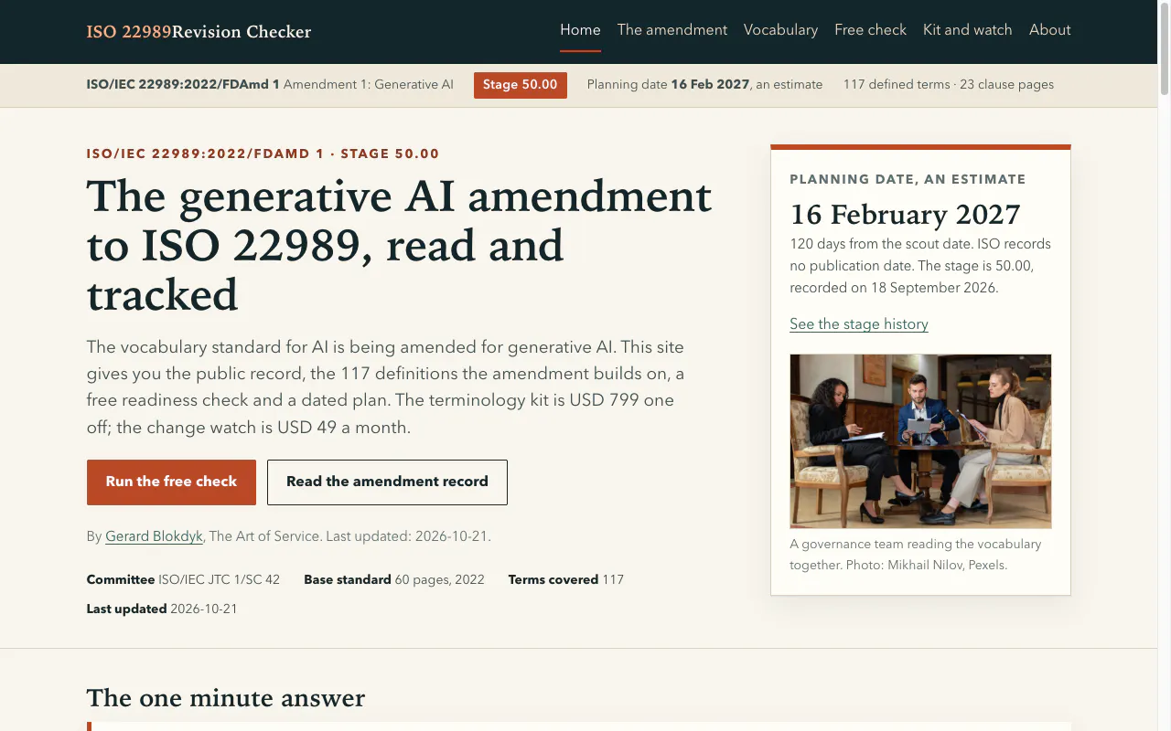 ISO 22989 Revision Checker gallery image