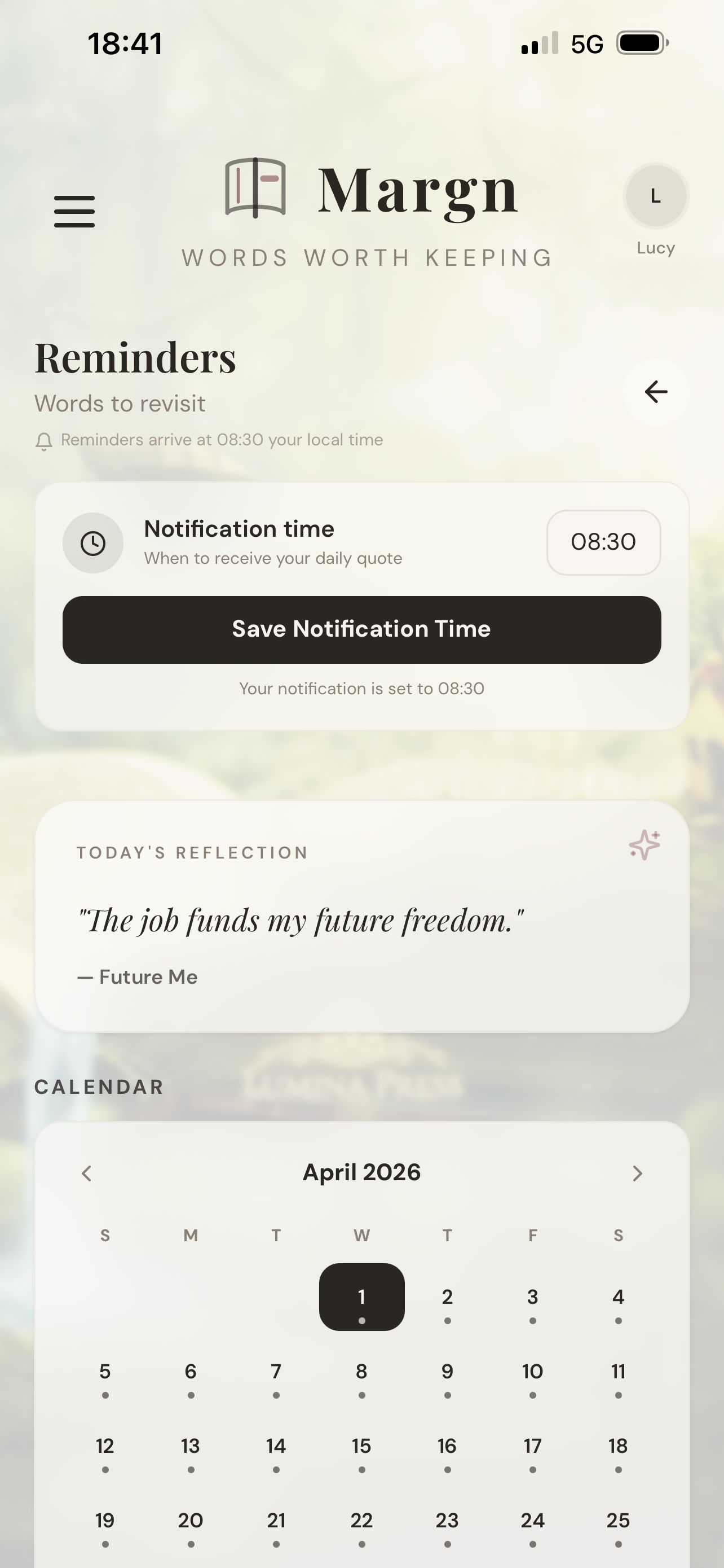 Margn; Quote Journal  gallery image