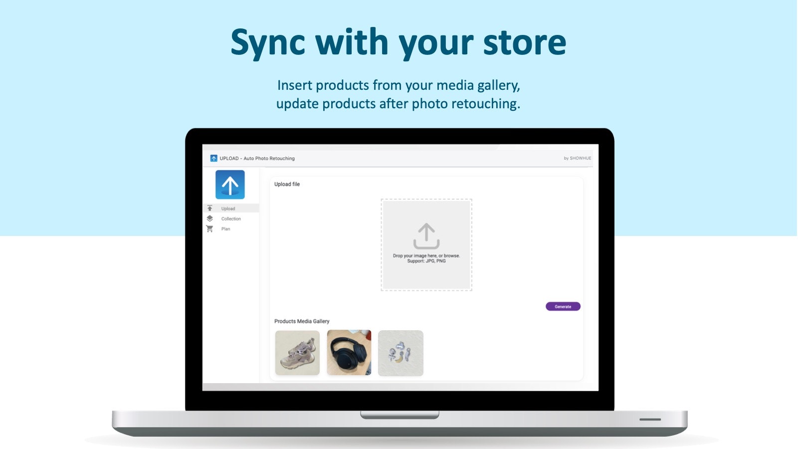 Upload for Shopify gallery image