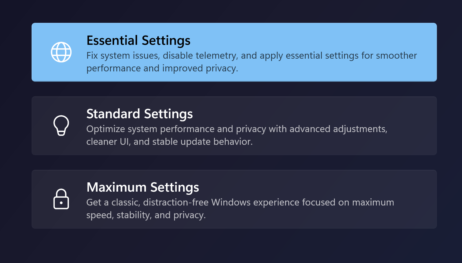 System As You Like - Main product screenshot demonstrating key features and user interface