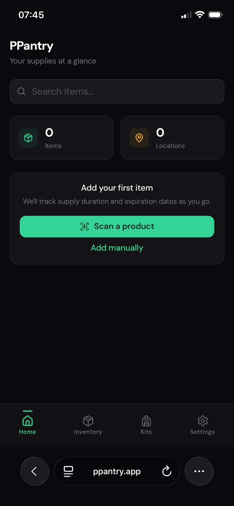 PPantry screenshot 2