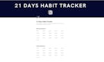21 Days Habit Tracker image