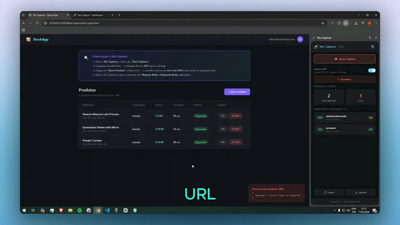 Bug Net Capture Nix Capture: Capture API requests for bug reports in seconds | Product Hunt