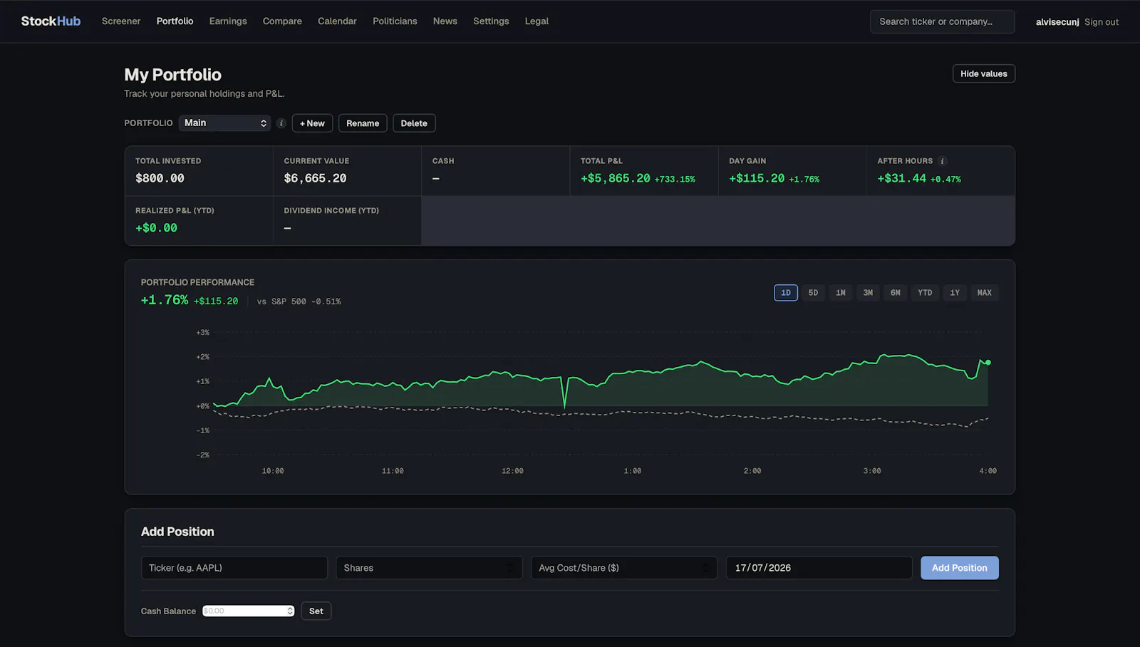 StockHub screenshot 3