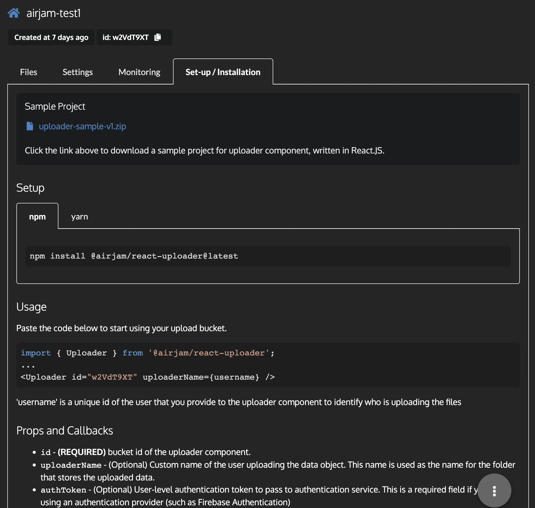 Componente uploader react.js Serverless - Aggiungi funzionalità di caricamento ai progetti di reazione in 2 minuti media 4