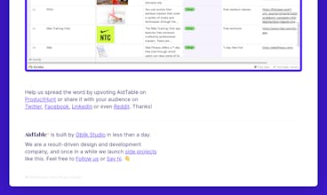 AidTable gallery image