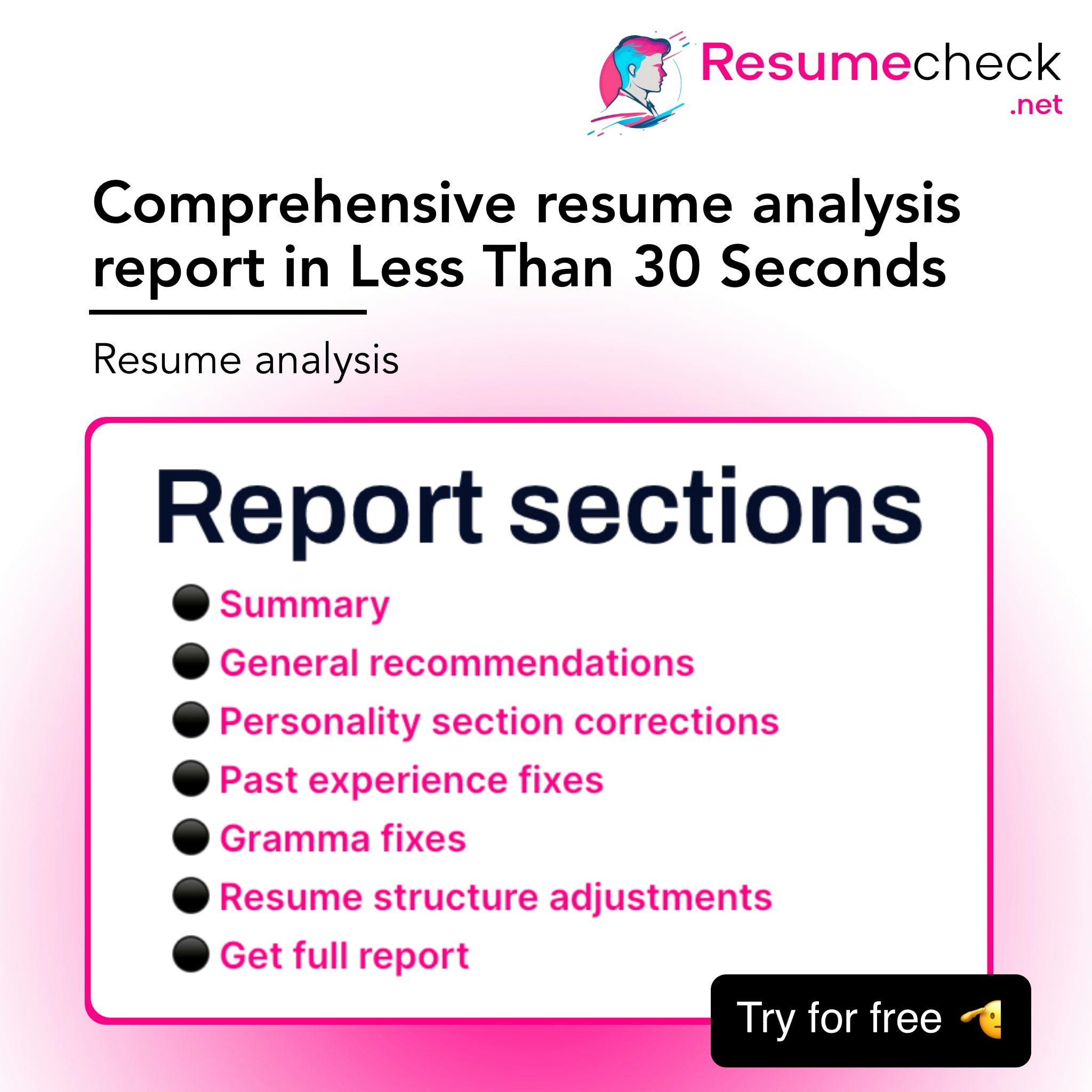 وسائط ResumeCheck.net - تصحيح سيرتك الذاتية مع توصيات GPT3 AI التي تم إنشاؤها 4