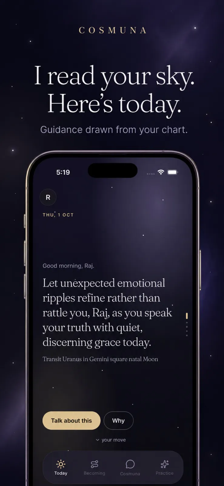 Cosmuna - Astrology-Native AI Coach gallery image