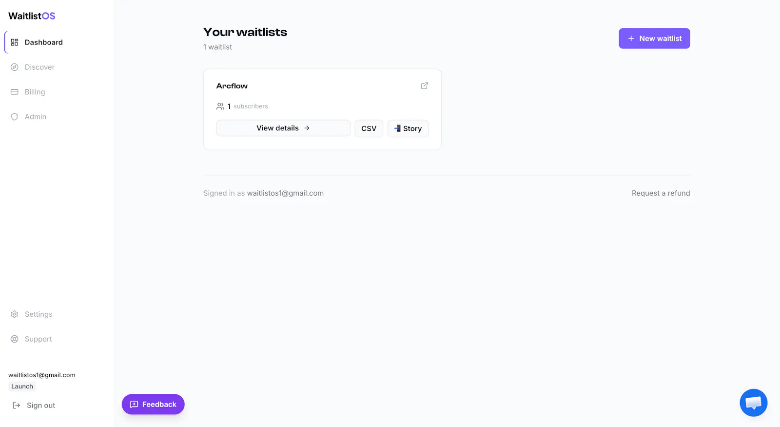 Waitlist OS screenshot 4