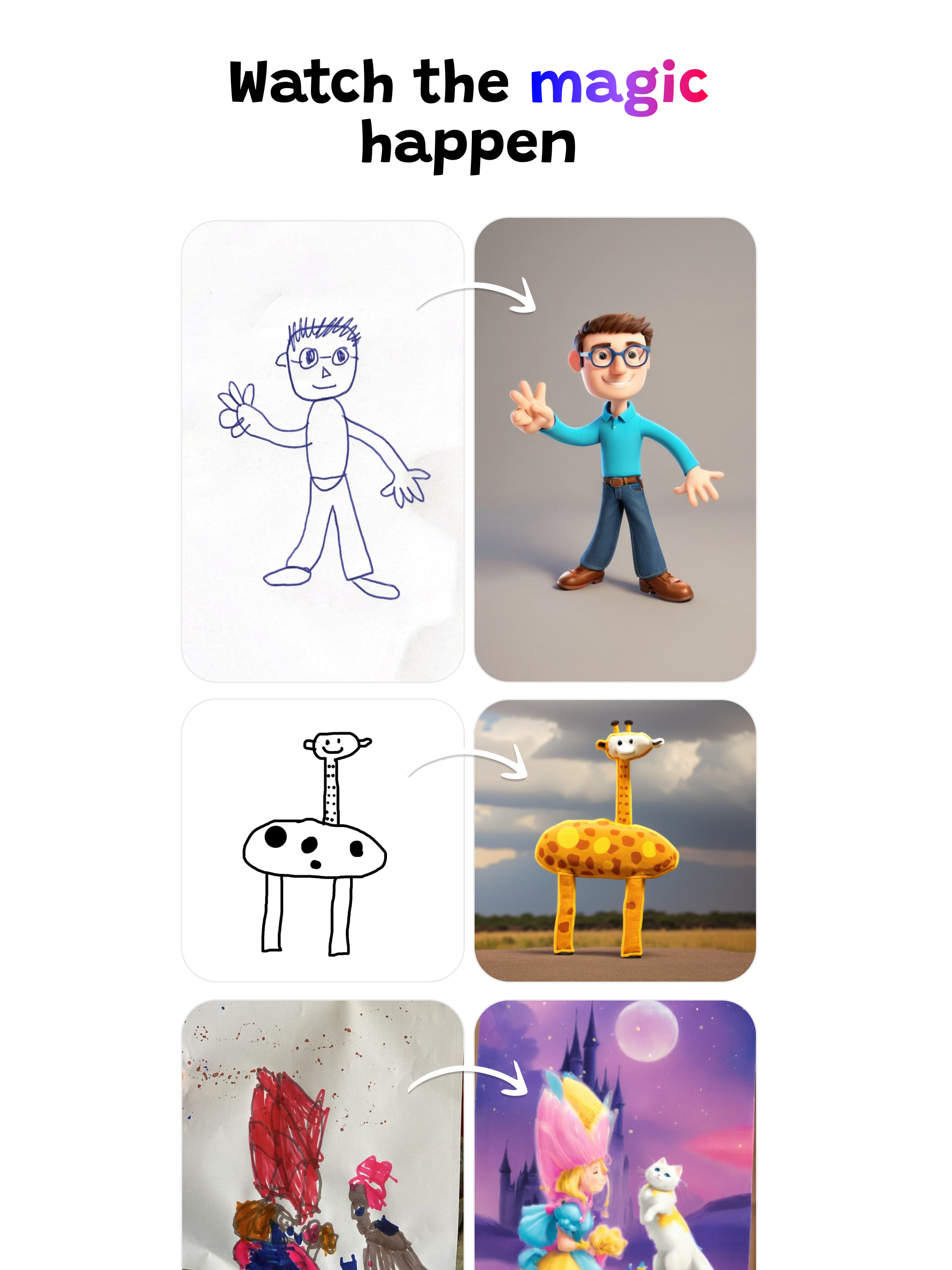 وسائط الرسومات على قيد الحياة AI 2.0 - اجلب رسومات طفلك إلى الحياة مع الذكاء الاصطناعي 4