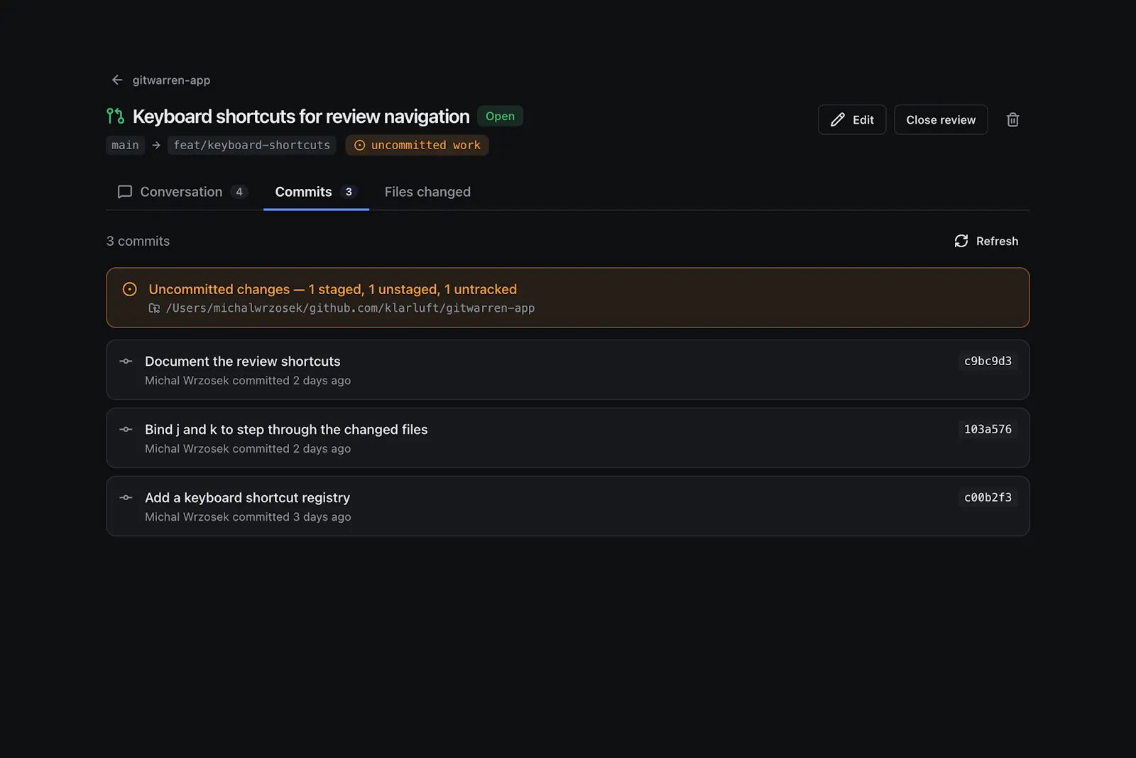 GitWarren screenshot 6