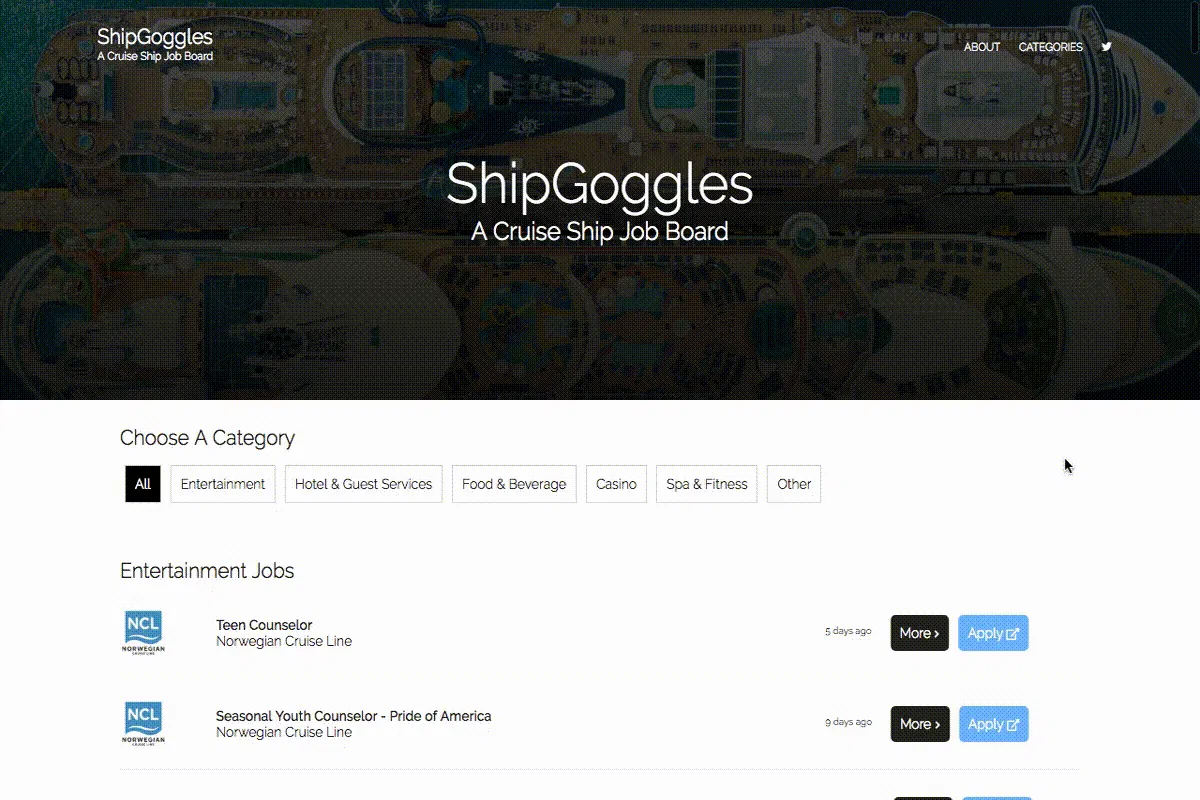 ShipGoggles - Cruise Ship Job Postings