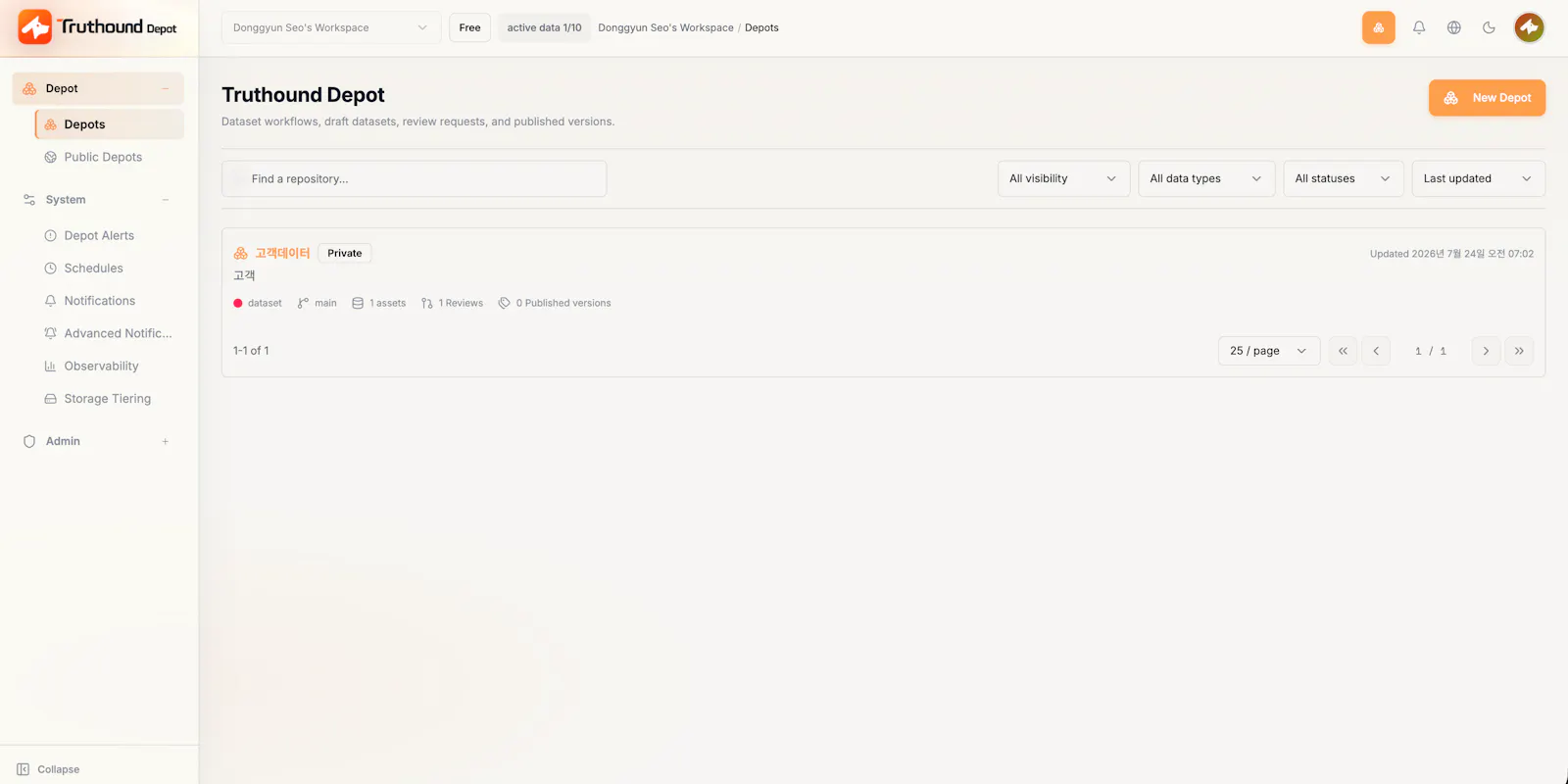 Truthound Depot Cloud screenshot 2