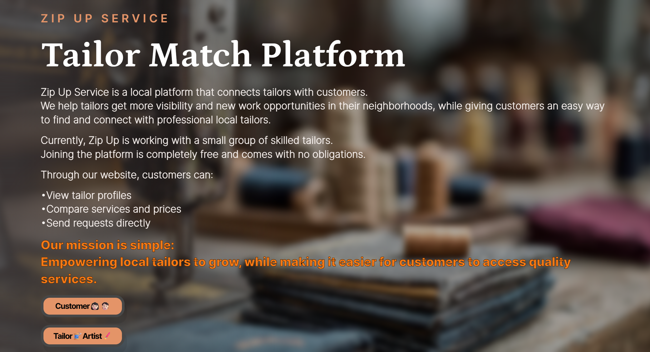 Zip up Service gallery image