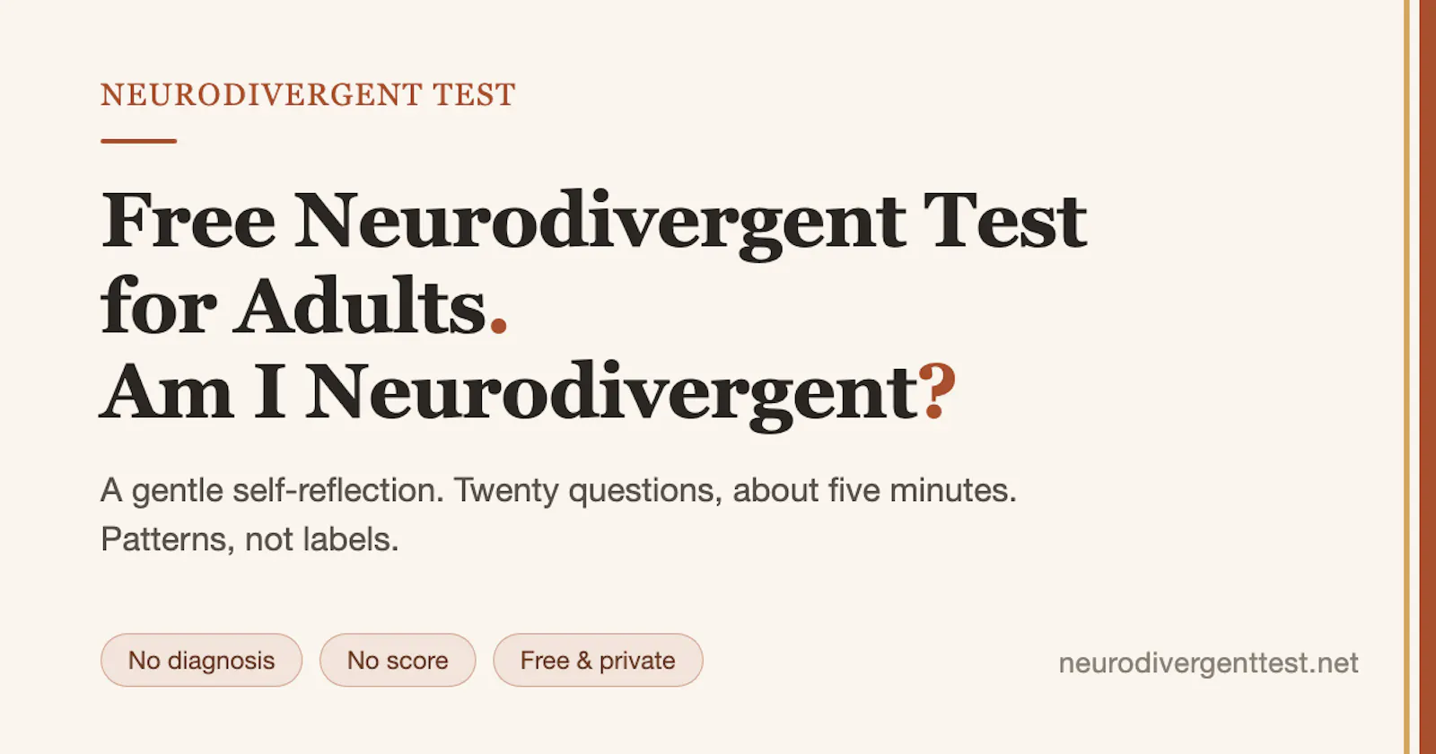 Neurodivergent Test screenshot 1