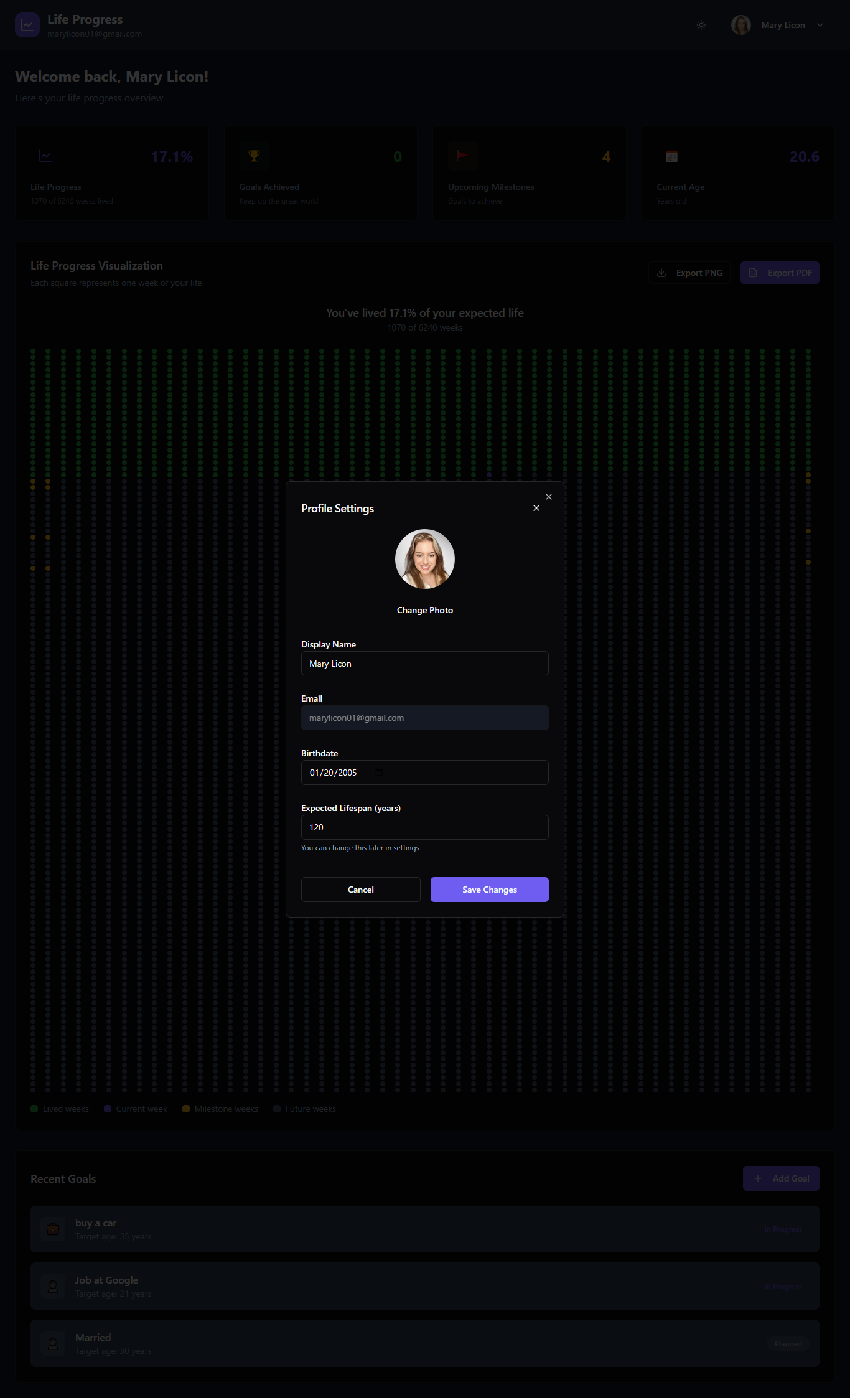 Life Progress Tracker gallery image