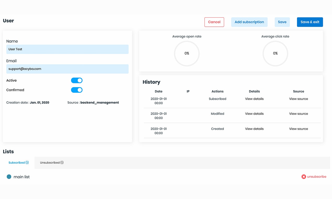 AcyMailing gallery image