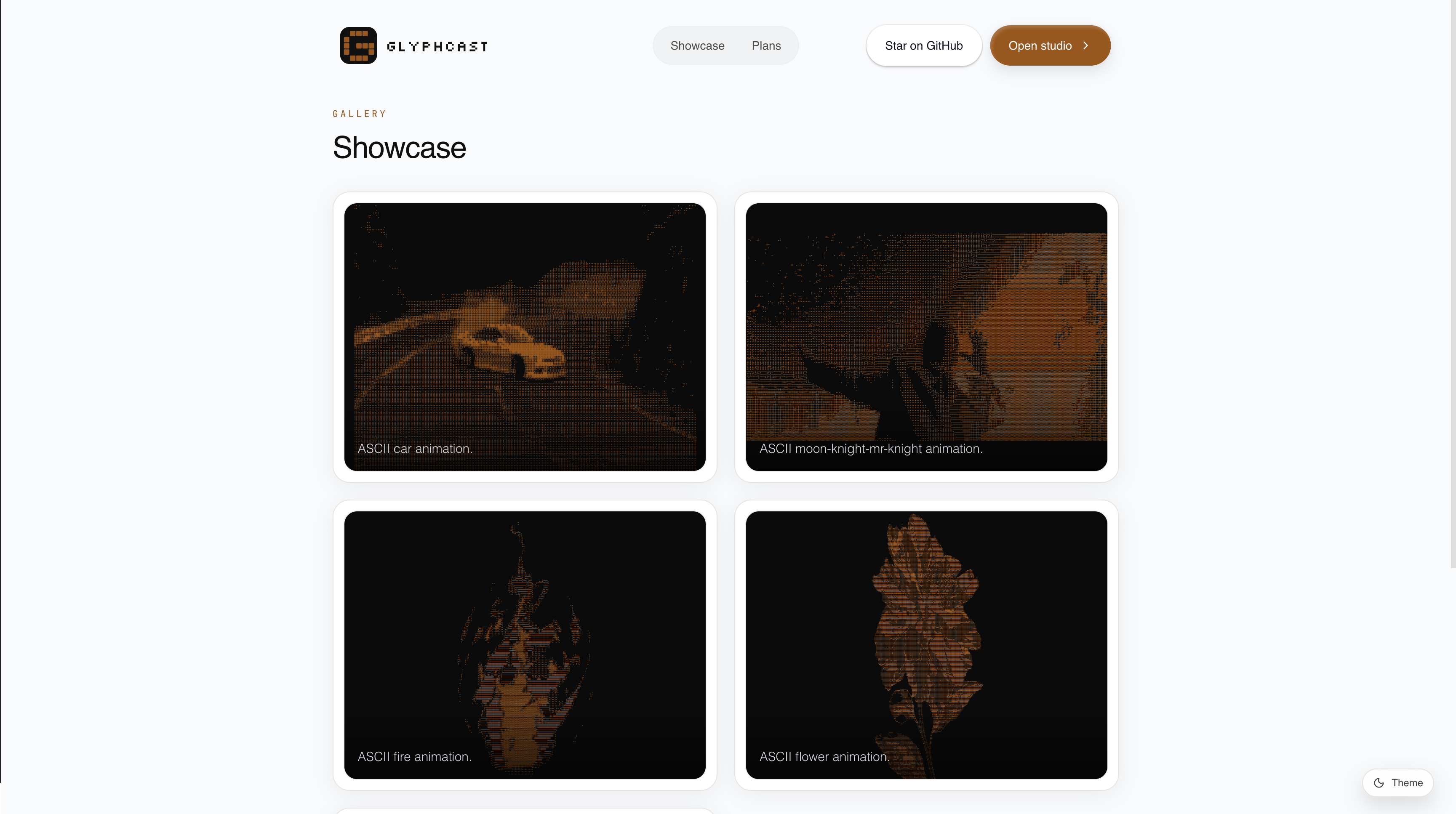 Glyphcast gallery image