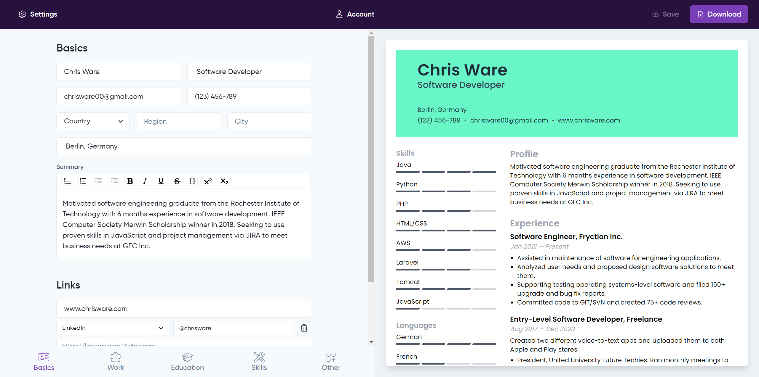 กลับมาใหม่ - Resume Builder สำหรับงานต่อไปของคุณ media 3