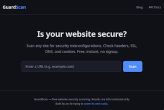 GuardScan, Free Website Security Scanner gallery image