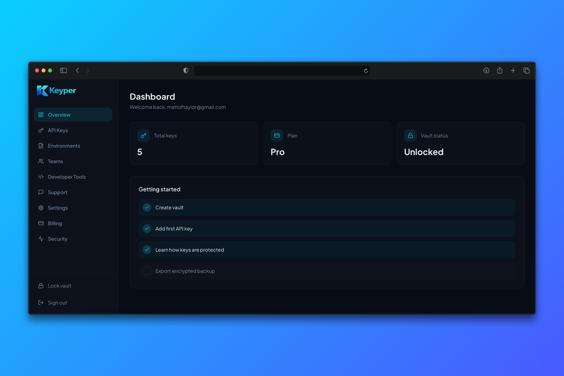 Keyper - Main product screenshot demonstrating key features and user interface