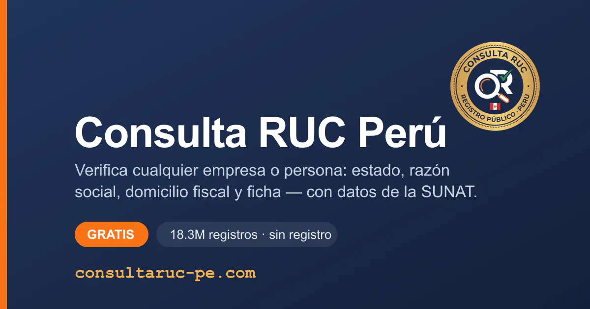 Consulta RUC Perú gallery image